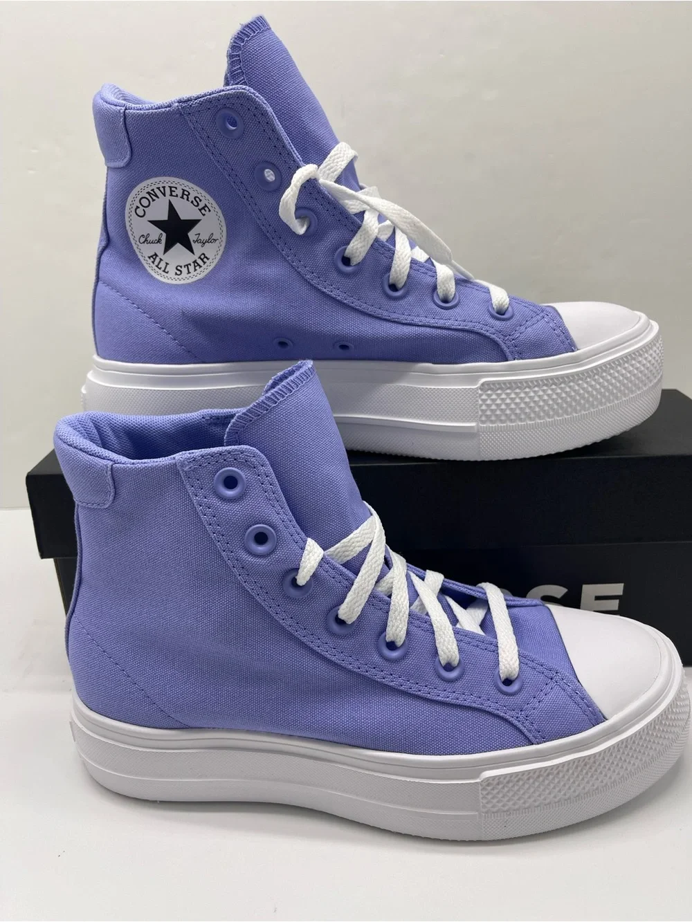 Converse A19323F DAY ONE PLATFORM HI VERY PERI/WHITE/BLACK Platform Sneakers